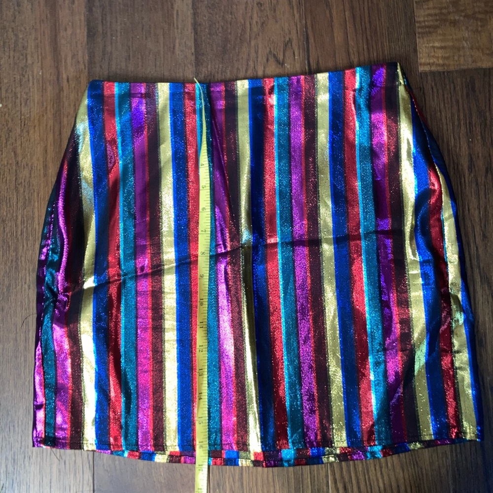 Lovers + Friends Mini Skirt multicolor Sparkle Small